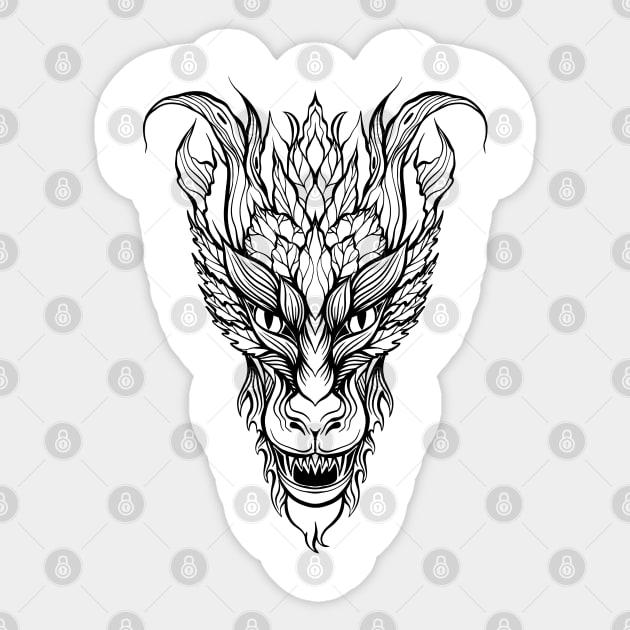 Dragon Sticker by Veleri